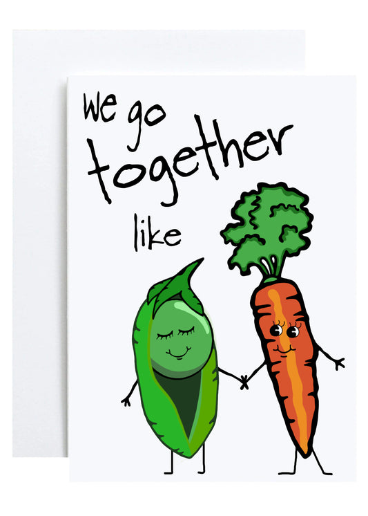 "Peas and Carrots" Greeting Card (Love)
