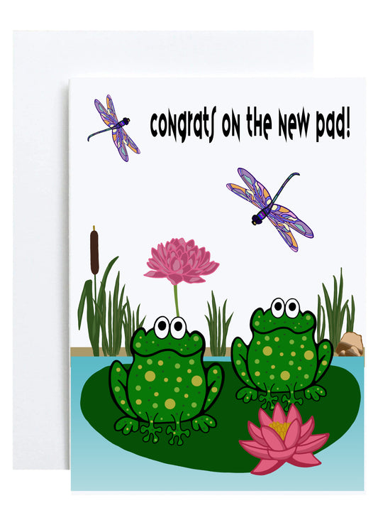"Congrats on Your New Pad" Greeting Card (Going Away)