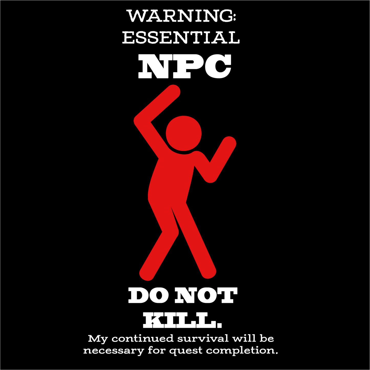 "Essential NPC" Tee Shirt Design (Dungeons & Dragons)