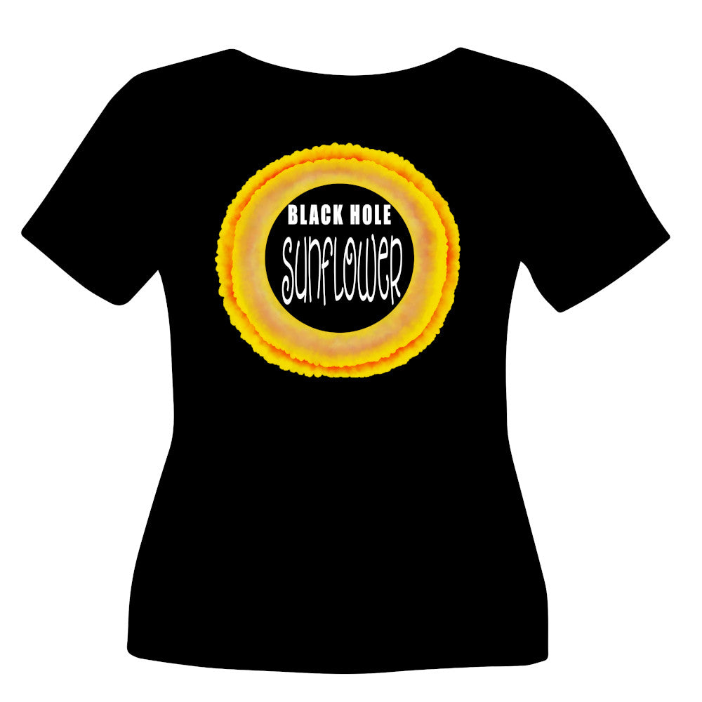 "Black Hole Sunflower" Tee Shirt Design