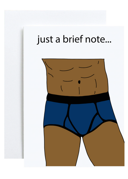 "Just a Brief Note" Greeting Card (Thank You)
