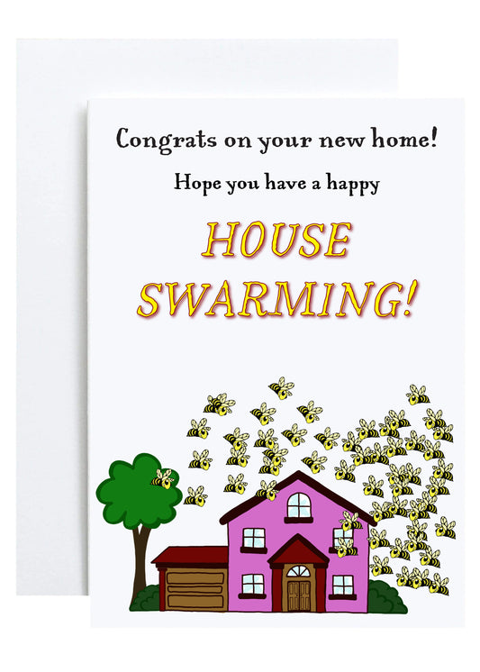 "Happy House Swarming" Greeting Card (Housewarming)