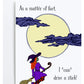 "I Can Drive a Stick" Greeting Card (Halloween)