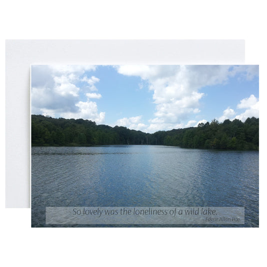 "Lovely Lonely Lake" Greeting Card (Friendship, Support, Encouragement)
