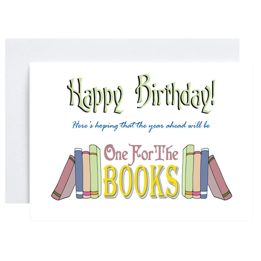 "One for the Books" Greeting Card (Birthday)