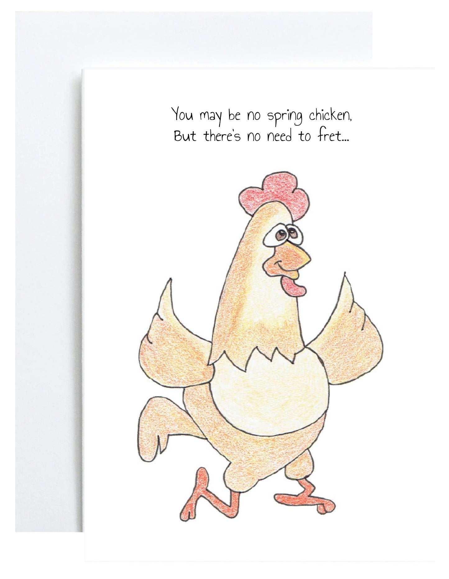 "Spring Chicken" Greeting Card (Birthday)
