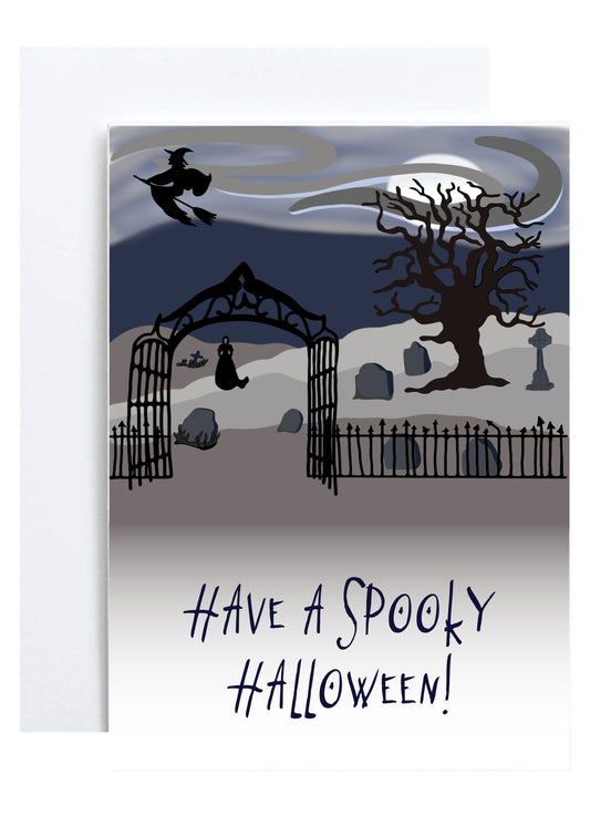 "Spooky Halloween" Greeting Card (Halloween)