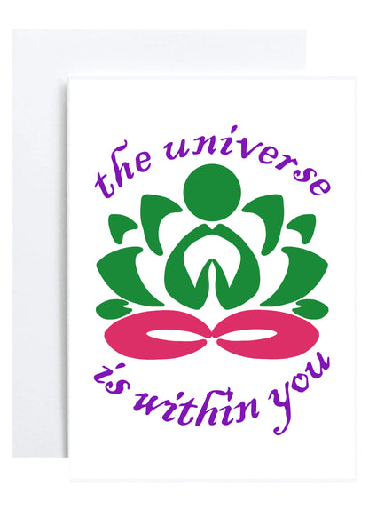"The Universe is Within You" Greeting Card (Love, Anniversary, Friendship, Support, Encouragement)