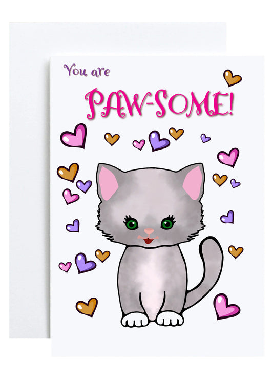 "You are Paw-Some!" Greeting Card (Thank You)