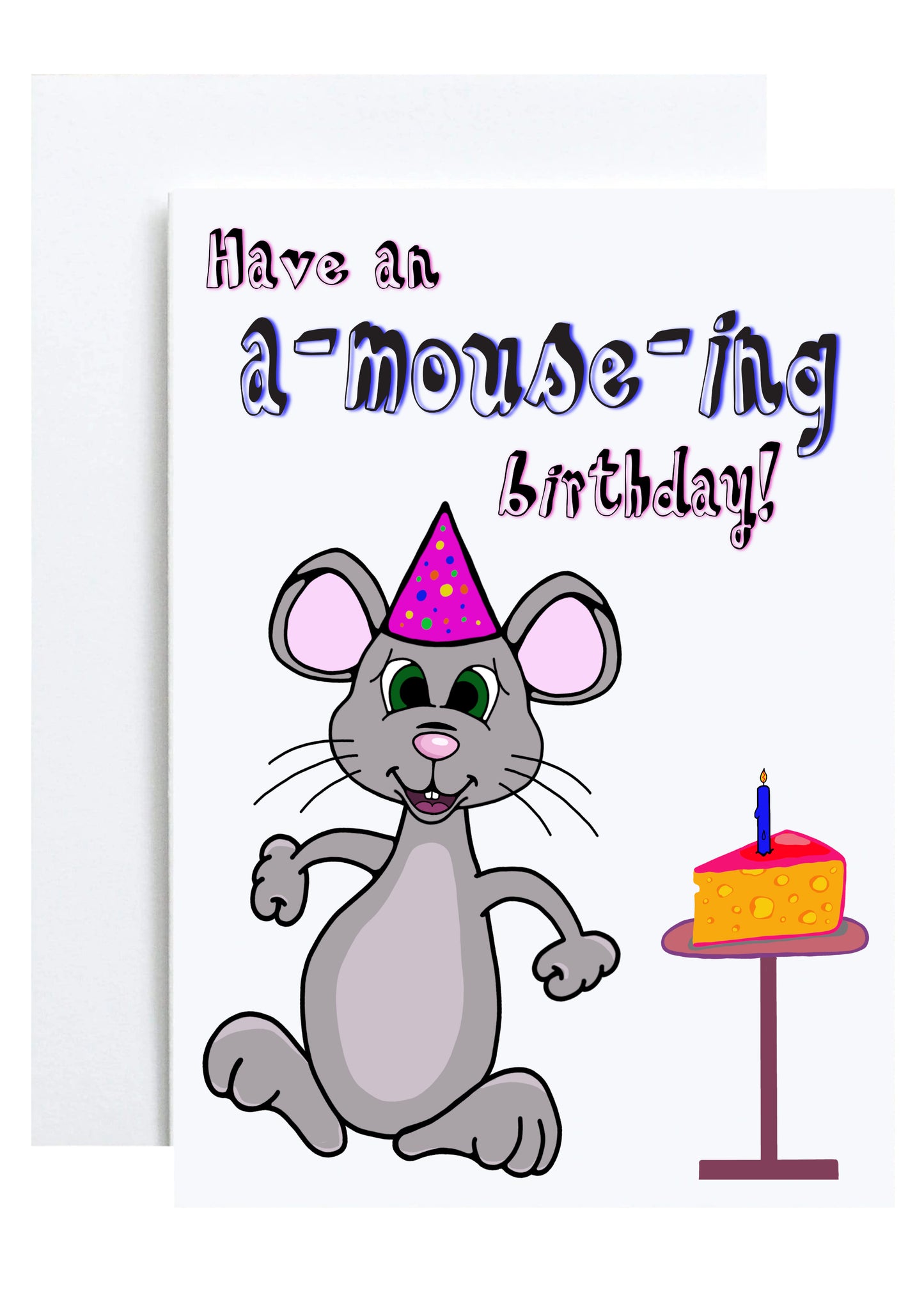 "A-mouse-ing Birthday" Greeting Card (Birthday)