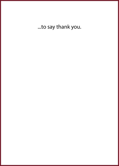 "Just a Brief Note" Greeting Card (Thank You)