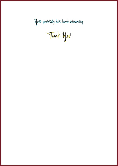 "Wine for the Soul" Greeting Card (Thank You, Rumi)