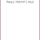 "A+ Teacher" Greeting Card (Customizable)