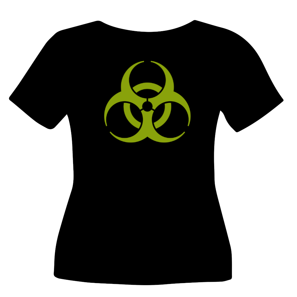 Biohazard Symbol Tee Shirt Design (Math & Science)